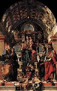 Bartolomeo Montagna, Madonna and Child Enthroned with Saints